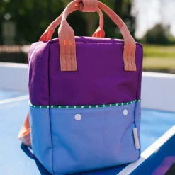 Kinderrucksack Colourblocking | Purple Tights & Badminton Blue (4-7 Jahre)