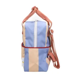 Kinderrucksack Stripes | Cloud Blue & Twiggy Beige (4-7 Jahre)