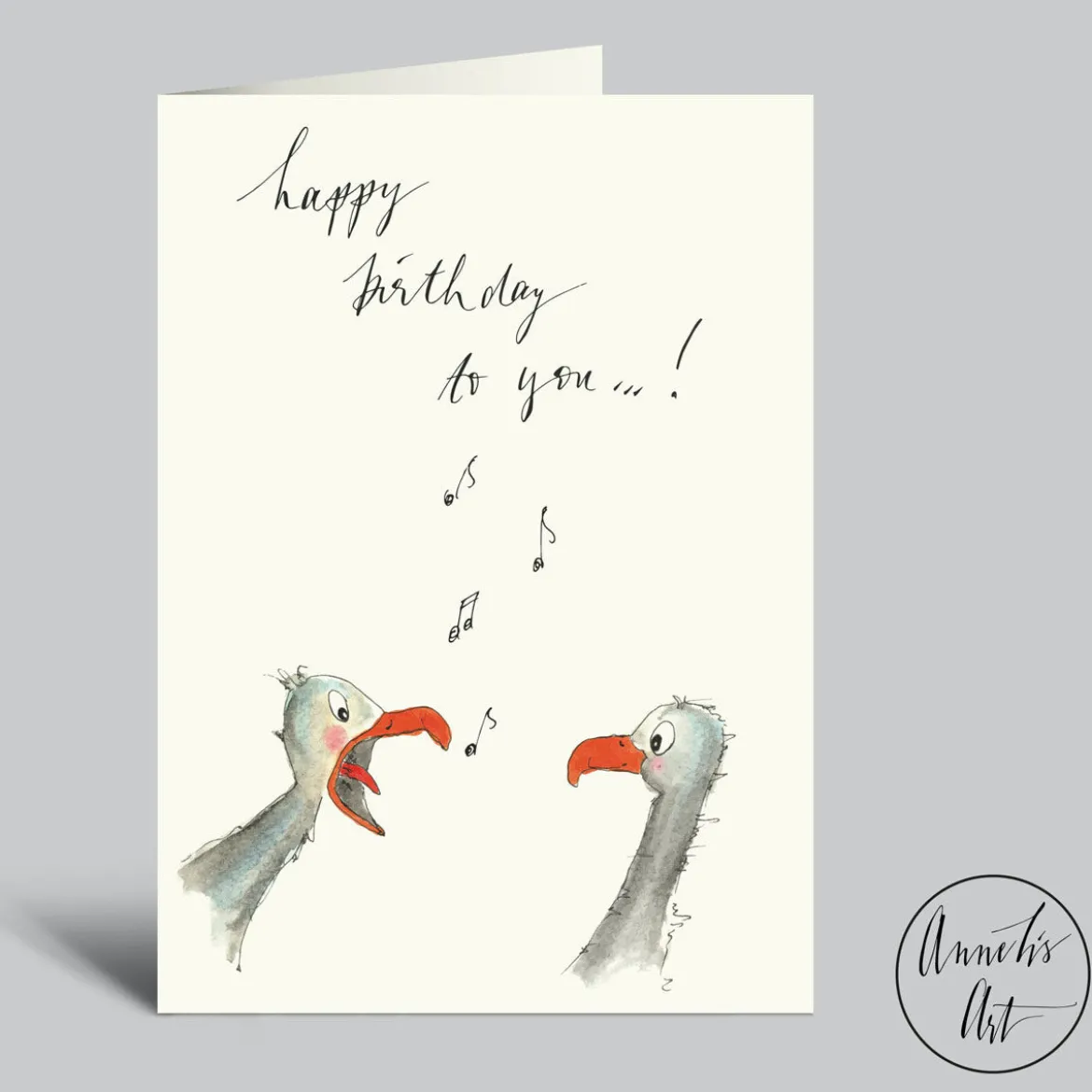 Klappkarte zum Geburtstag | Schreimöwen | Happy birthday
