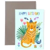 Klappkarte zum Geburtstag | Tiger | Happy Birthday