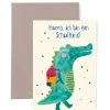 Klappkarte zur Einschulung | Hurra, ich bin ein Schulkind