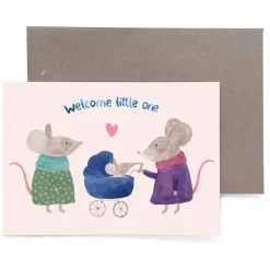 Klappkarte zur Geburt | Welcome little one