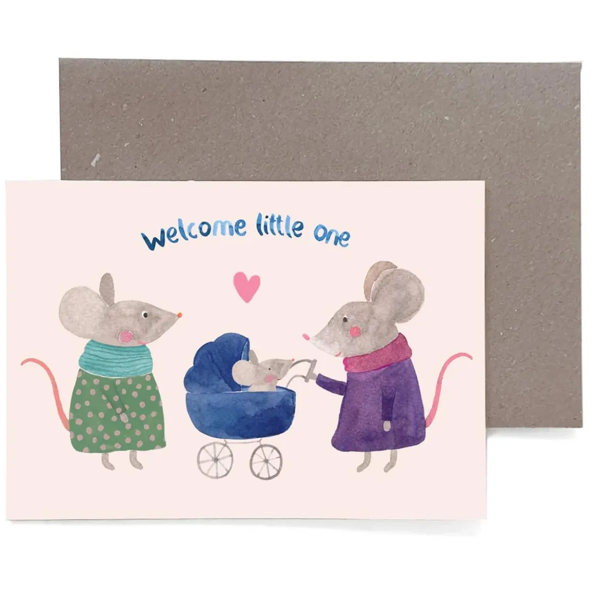 Klappkarte zur Geburt | Welcome little one