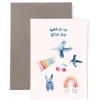 Klappkarte zur Geburt | Welcome little one