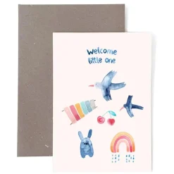 Klappkarte zur Geburt | Welcome little one
