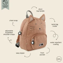 Kleiner Kinderrucksack Mrs. Cat