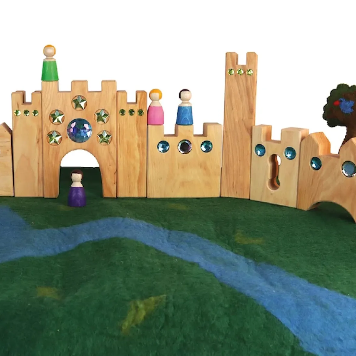 Kleines Märchenschloss mit Funkelsteinen | 10 Teile