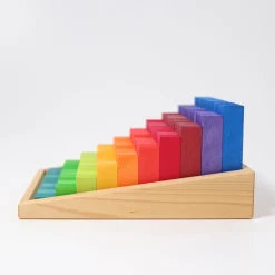 Kleine Stufenzählstäbe Regenbogen | 101-teilig