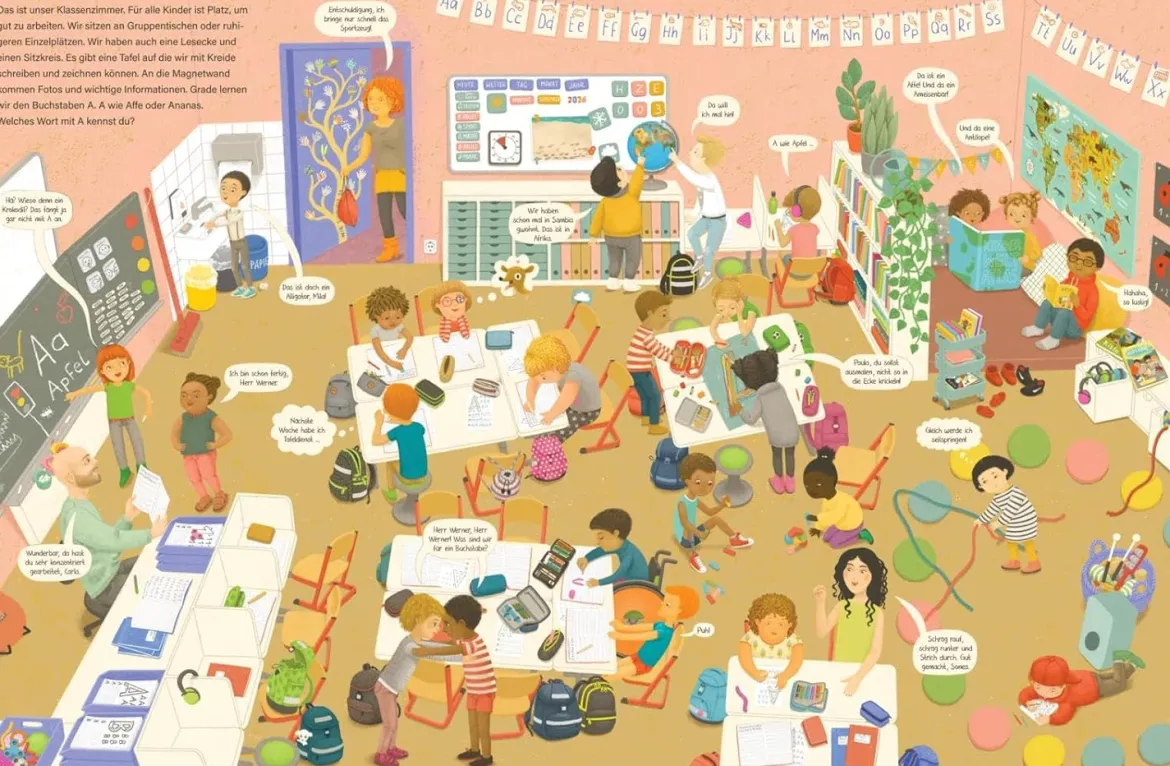 Komm, wir zeigen dir unsere Schule (Constanze von Kitzings Wimmelgeschichten 5)