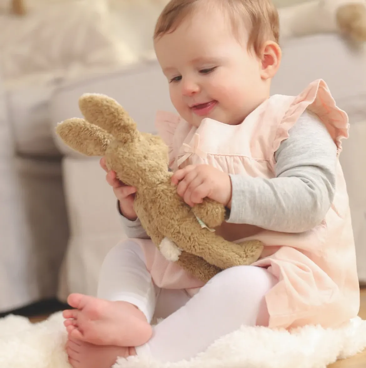 Kuscheltier | Baby Hase beige (22 cm)
