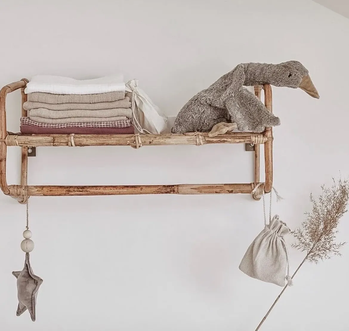 Kuscheltier & Wärmekissen | Kleine Gans grau
