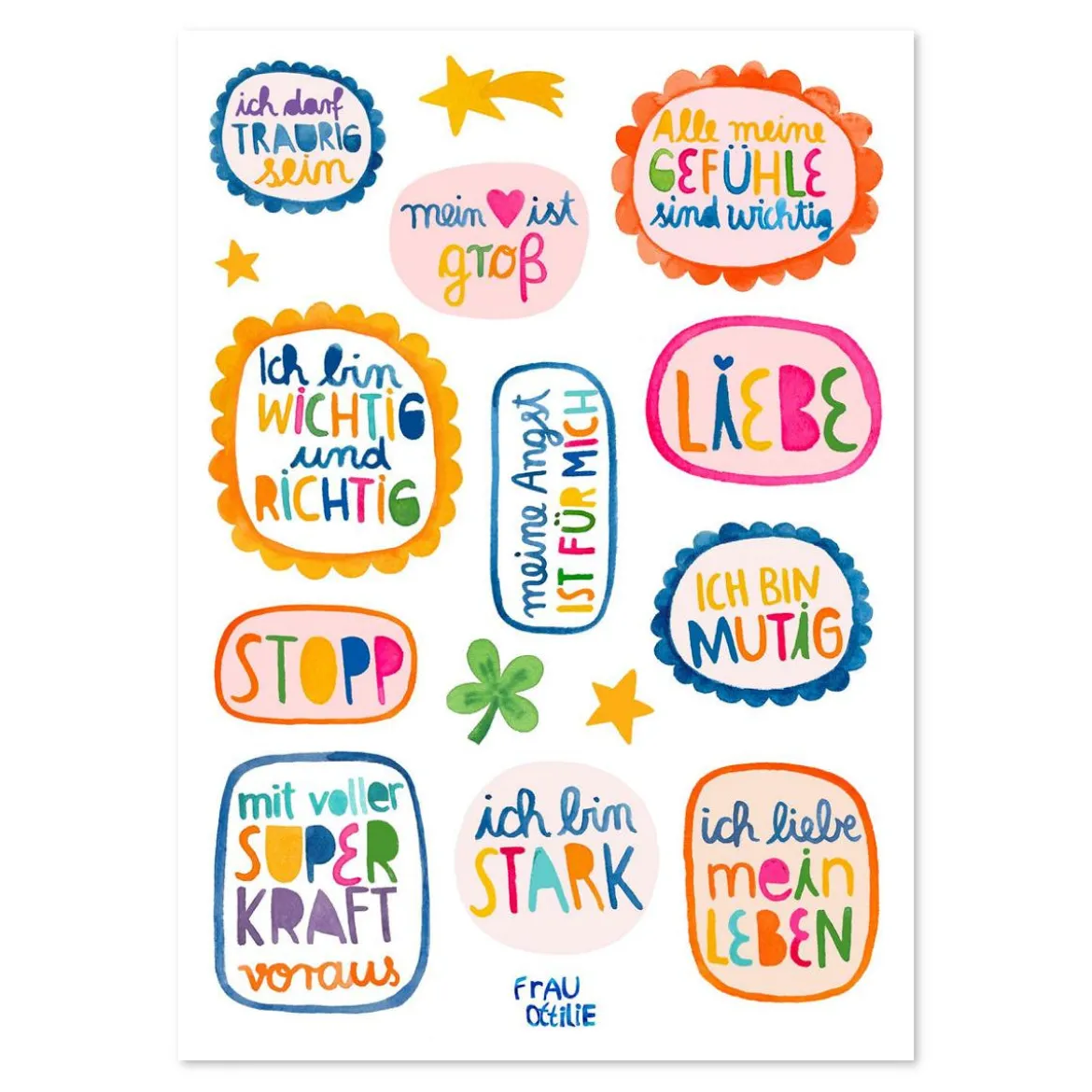 Lustige Kindertattoos | Positive Affirmationen