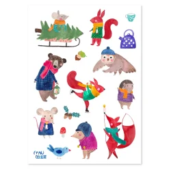 Lustige Kindertattoos | Winter & Weihnachten
