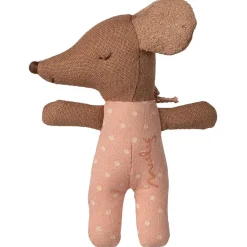 Maileg | Schläfrige Babymaus in Streichholzschachtel (Rose)