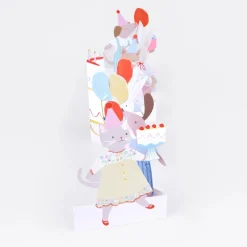 Meri Meri 3D-Karte zum Geburtstag | Tierfreunde