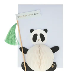 Meri Meri 3D-Karte zur Geburt | Baby Panda