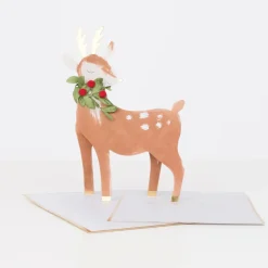 Meri Meri 3D-Weihnachtskarte | Festliches Rentier