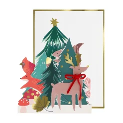 Meri Meri 3D-Weihnachtskarte | Winter Woodland
