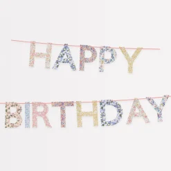 Meri Meri x Liberty Geburtstags-Girlande | Happy Birthday