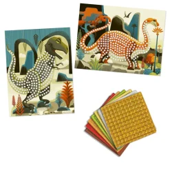 Mosaik Bastelset | Metallische Dinosaurier