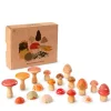 Mushroom Growe | 18 handbemalte Holzpilze