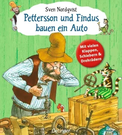 Pettersson und Findus bauen ein Auto