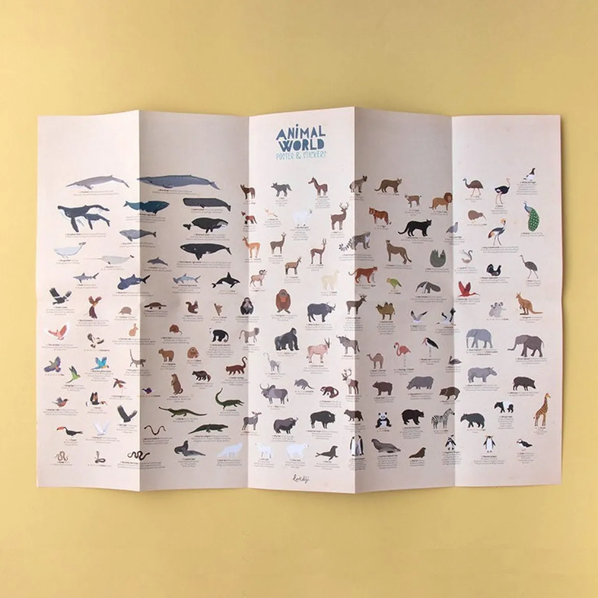 Poster- & Stickerset | Animal World