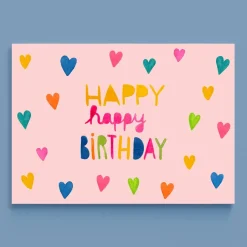 Postkarte zum Geburtstag | Happy happy birthday