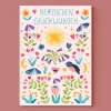 Postkarte zum Geburtstag | Herzlichen Glückwunsch