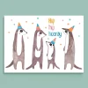 Postkarte zum Geburtstag | Hip Hip Hooray