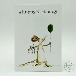 Postkarte zum Geburtstag | Maus | #happyBirthday