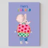 Postkarte zur Einschulung | Hurra, Schulkind