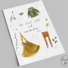 Postkarte zur Geburt | Sei frech wild und wunderbar