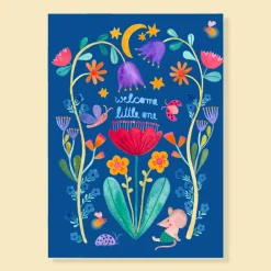 Postkarte zur Geburt | Welcome little one