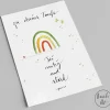 Postkarte zur Taufe | Sei mutig und stark