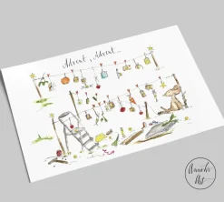 Postkarte zu Weihnachten | Advent, Advent…