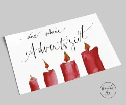 Postkarte zu Weihnachten | Eine schöne Adventszeit