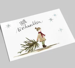 Postkarte zu Weihnachten | Frohe Weihnachten