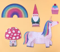 Puzzle Happy Birthday Unicorn | 5 Einzelpuzzle