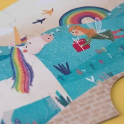 Puzzle Happy Birthday Unicorn | 5 Einzelpuzzle