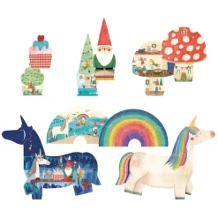 Puzzle Happy Birthday Unicorn | 5 Einzelpuzzle