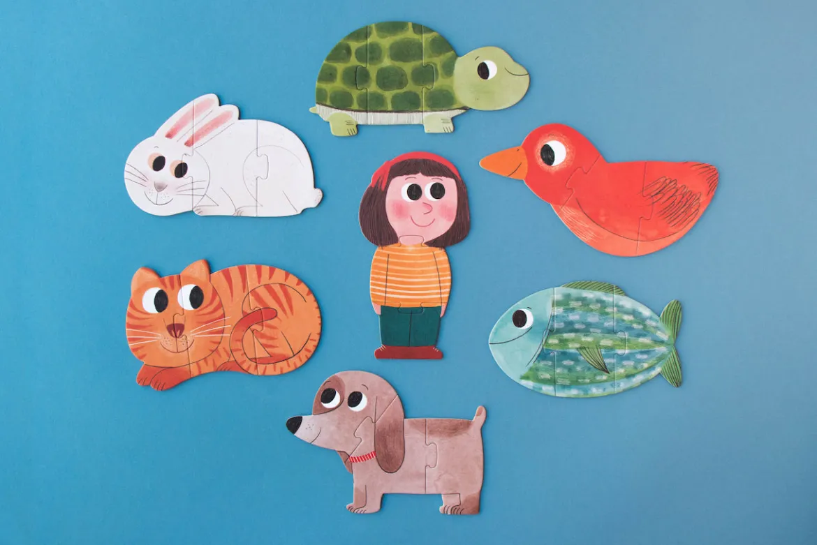 Puzzle I love my pets | 7 Wende-Puzzle