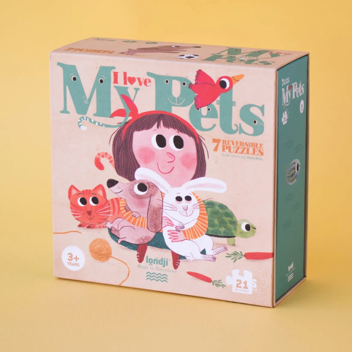 Puzzle I love my pets | 7 Wende-Puzzle