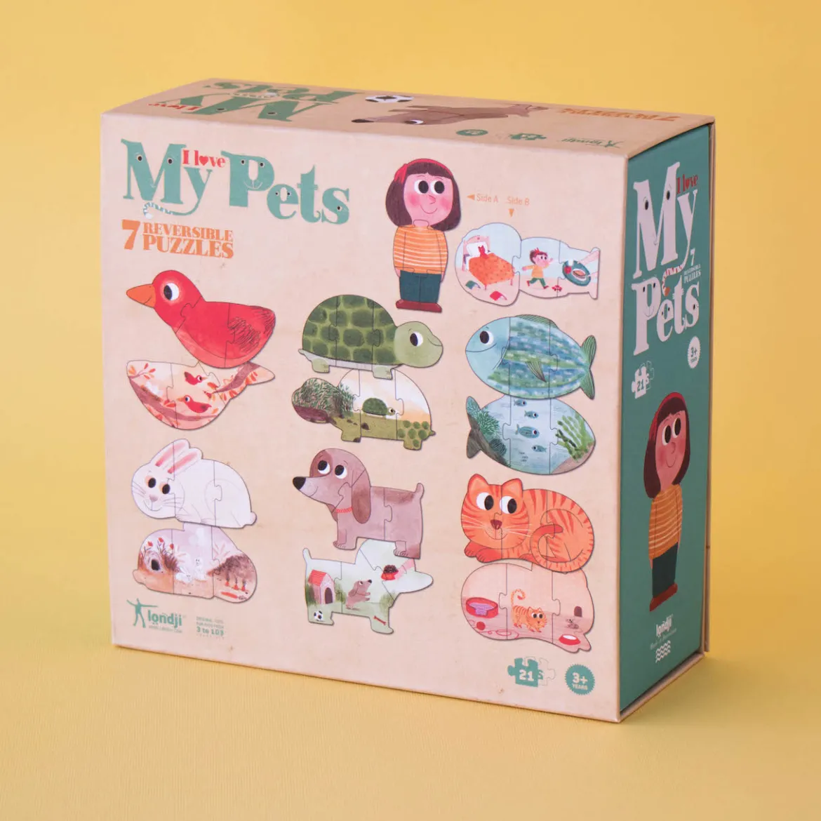 Puzzle I love my pets | 7 Wende-Puzzle