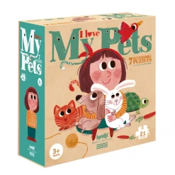 Puzzle I love my pets | 7 Wende-Puzzle