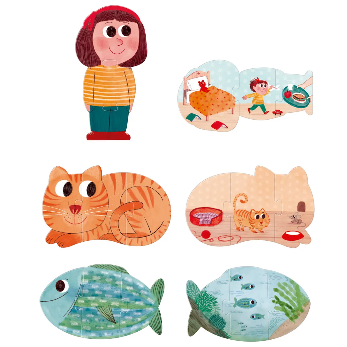 Puzzle I love my pets | 7 Wende-Puzzle