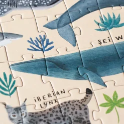 Puzzle Life mit bedrohten Tierarten | 200 Teile