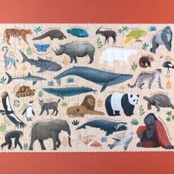Puzzle Life mit bedrohten Tierarten | 200 Teile