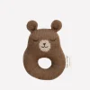 Rassel aus Baby-Alpakawolle | Teddy (nussbraun)