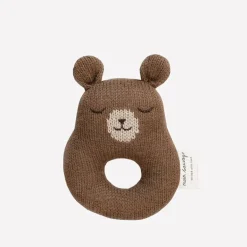 Rassel aus Baby-Alpakawolle | Teddy (nussbraun)